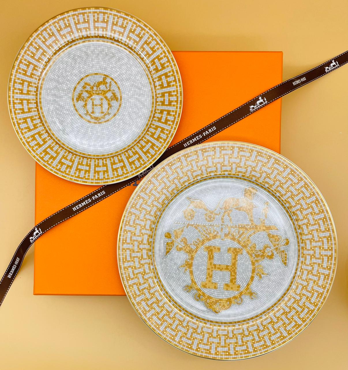 Round plates set of two from Hermes